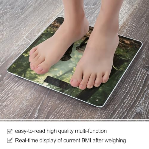 Báscula digital de baño de vidrio templado para peso corporal miniatura 5