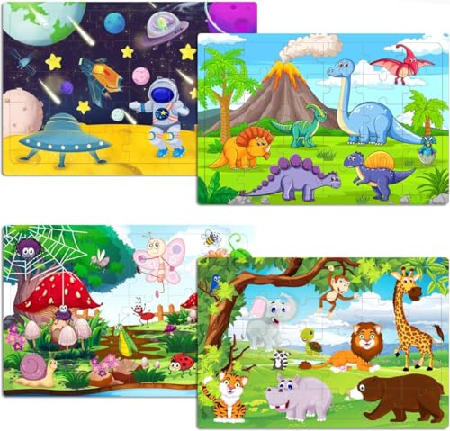 Rahmenpuzzle für Children from 3 Years und Above,30×4-Puzzle,Exquisite Geburtstags Kinder-Tierthema