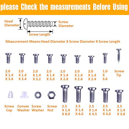 Eyeglasses Repair Kit, Hkidee Sunglasses Repair Kit With 1000Pcs Eyeglass Screws And 6 Pcs Screwdrivers Tweezer For Glasses, Sunglass, Watch Clock Spectacle Repair #TOP2