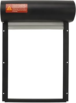 Automatic Chicken Coop Door, Chicken Coop Accessories Run Automatic Door Auto with Timer LED Display for Farm (Black)