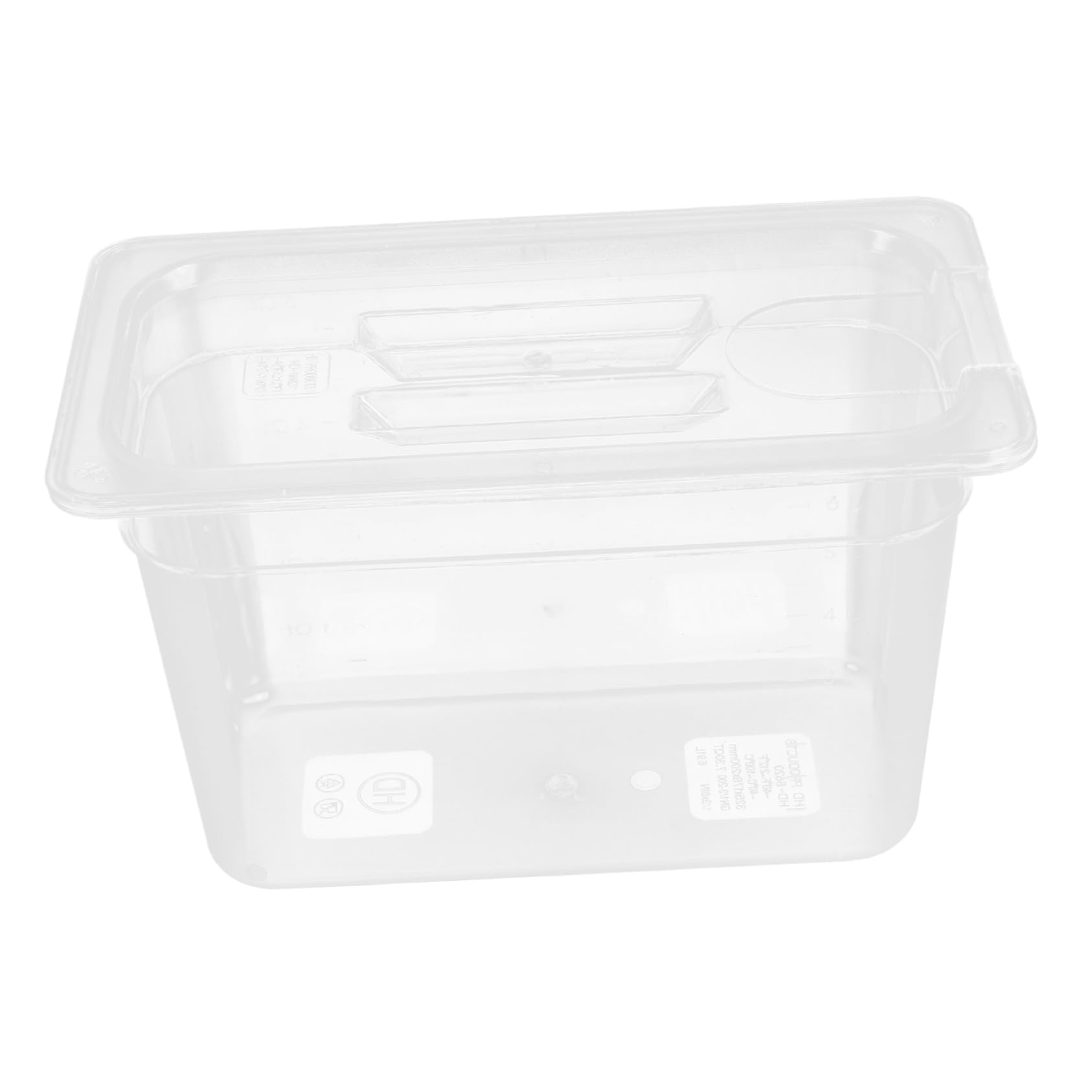 BESTYASH 1Pc Transparent Slow Cooker Storage Container Practical Sous Vide Holder for Vegetables Meat Reduces Water Evaporation for Sous Vide Cooking Food Storage