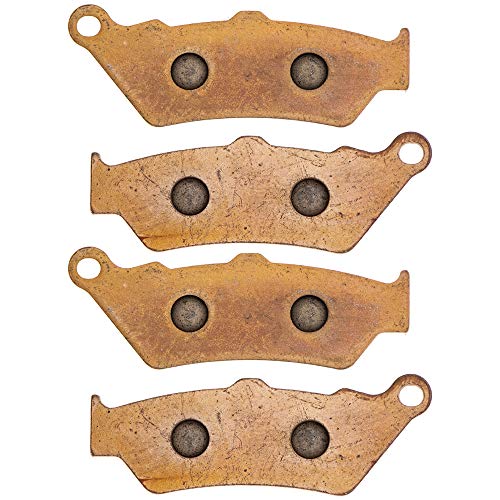 Image of NICHE Front Rear Brake Pad Set for Harley-Davidson 41300169 Ceramic 2 Pack | Harley-Davidson /BMW, Fits 2016-2019 Street 500 XG500; 1996-1997 F650ST; 2018 K1600 Bagger; 1998-2000 F650; 1999-2012 F650GS