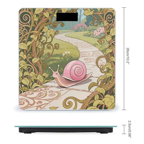 Báscula digital de baño Snail Art Nouveau 400 lb miniatura 2