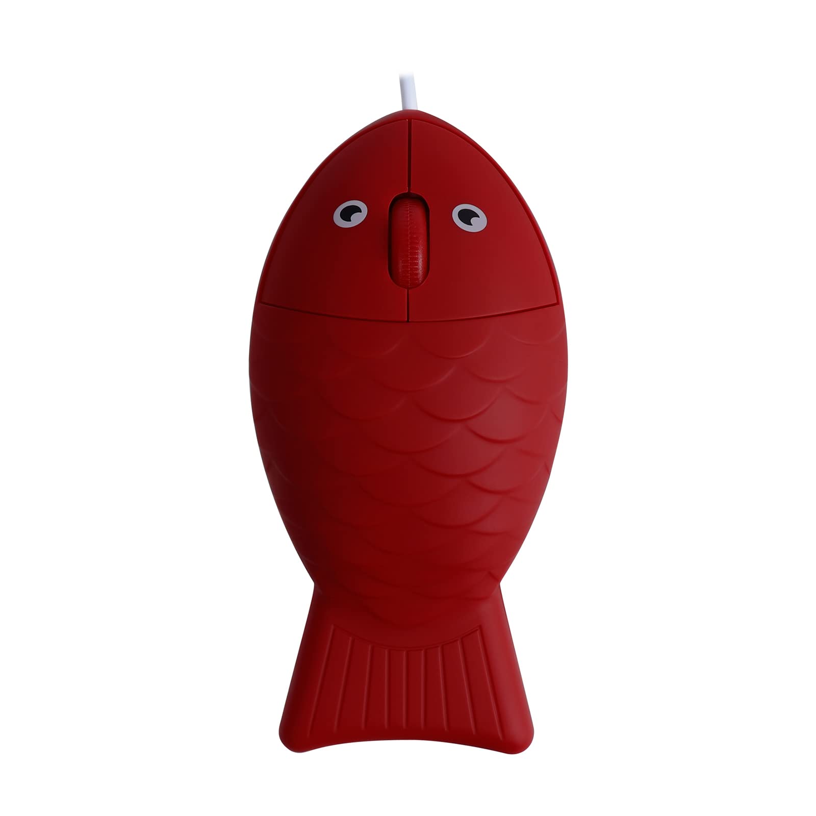 YOCUNKER Wired Mouse Fish Shape Corded Mouse 3-Button 1200DPI Optical USB Computer Mice with 3.9FT Cord for Laptop, Chromebook, PC, Desktop, Mac,