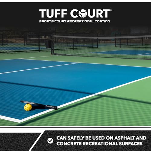 Image of Tuff Coat Tuff Court UT-412 5-Gl Blue Non-Skid Durable Sport Court Paint Coating for Pickleball, Tennis and Basketball Court