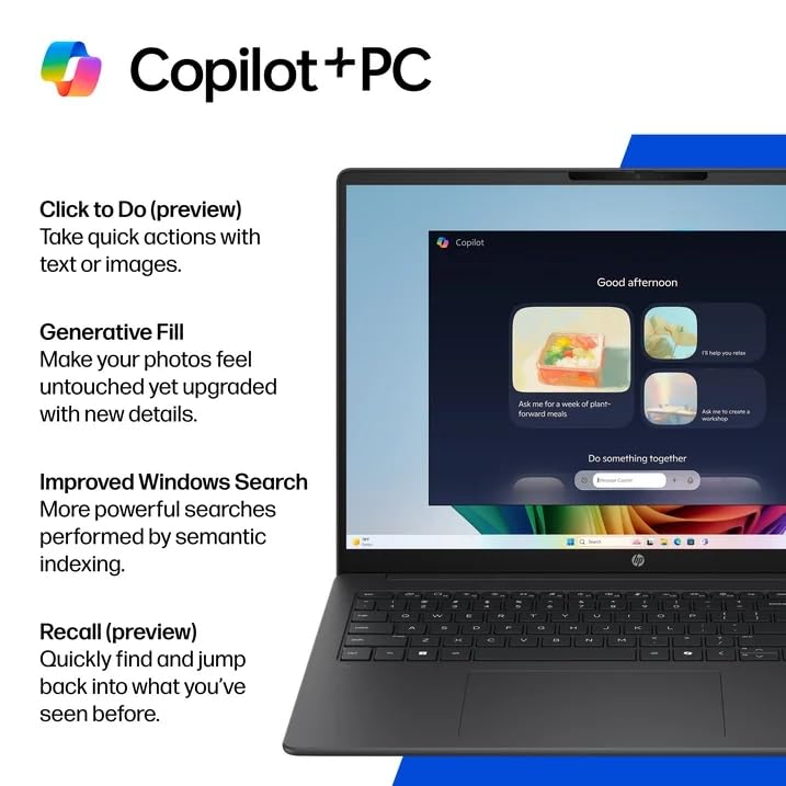 Image of HP OmniBook 16-inch AI Laptop, 2K 16:10 IPS Screen, Snapdragon X Plus X1(Beats i7-1355U), 16GB RAM, 2TB SSD, FHD IR Camera, 34Hr Battery, 65W USB Type-C, w /Mouse