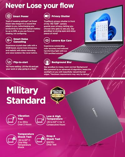 Lenovo 2026 Premium Business Laptop, Intel Core i5-13420H (8-Core), 16GB DDR5, 512GB SSD, 16" WUXGA Copilot AI PC, Microsoft 365, WiFi 6, Windows 11 Home – Perfect for Work, Study & Productivity - Image 6