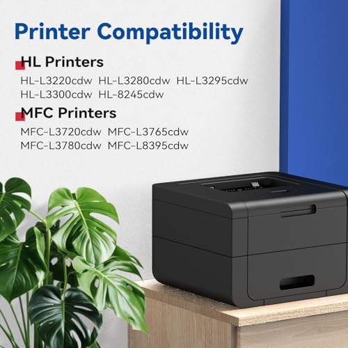 Image of TN229XL TN229 Toner Cartridges 4-Pack High Yield MFC-L3720CDW MFC-L3780CDW | Compatible for Brother TN-229XL TN229 XL MFC-L3720CDW L3780CDW L3765CDW HL-L3220CDW L3280CDW L3300CDW L3295CDW Series Printer