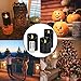 Aku Tonpa Flameless Candles Battery Operated Pillar Real Wax Electric LED Candle Set with Remote Control Cycling 24 Hours Timer, Pack of 3