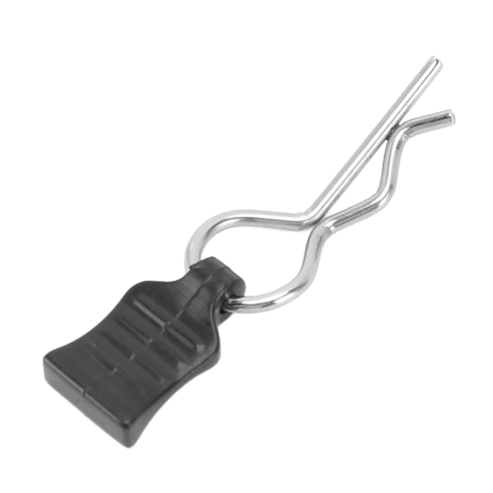 4Pcs RC Body Shell Clips, RC R Pin Clips, R Pin Clips with Pull Tabs for 124008 124010 RC Cars, Unique Shape, Wear Wear Resistance, Plastic, Iron