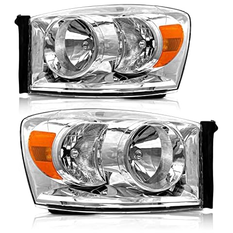 AXLAHA Dodge Ram Headlights Assembly Cover