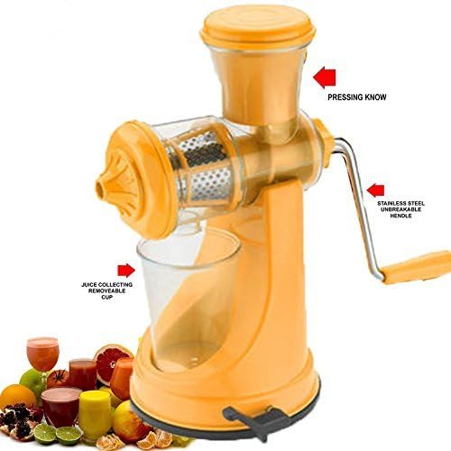 Magikware Fruit & Vegetable Juicer Mixer Grinder with Waste Collector, Yellow