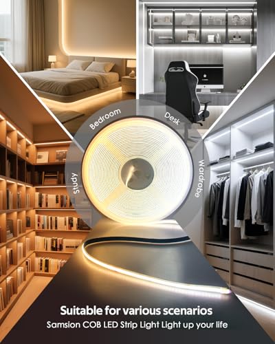 Tira de LED CCT COB 5M 24V Dimmable con Control APP miniatura 6