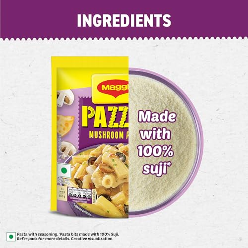 Image of Maggi PAZZTA Instant Pasta - Mushroom Penne, 68.5g Pouch