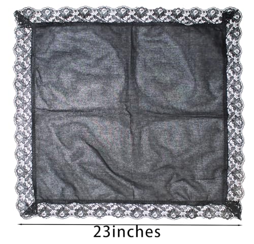 2pcs 24“ Lap scarf lap scarves with lace trims lap handkerchief Lap covers lap skirts for women in church3