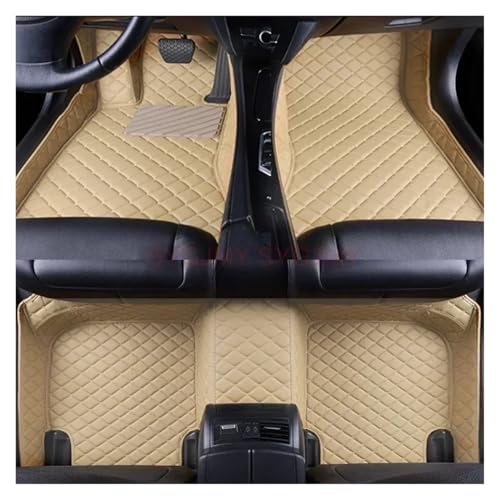 Tapis de sol de voiture 3D étanches et robustes pour Jeep Renegade beige