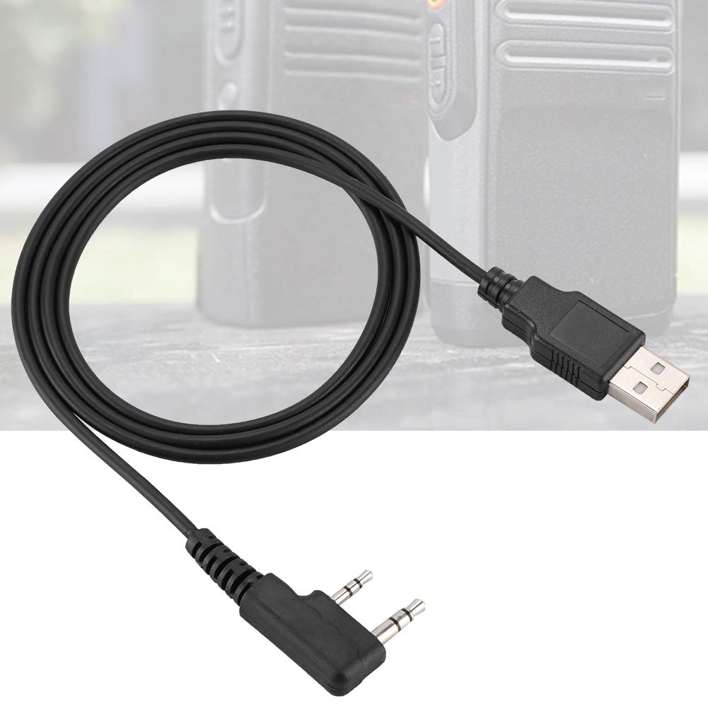 USB Programming Cable Tier I II for Dm 5r Dm 1701 USB for 2 Walkie Cables Talkie Rd 5r Radio Rd 5r XP, Black, 10cm x 9cm x 1.2cm - Image 2