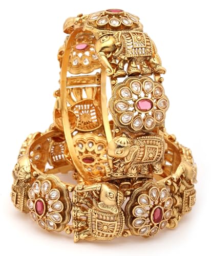 Image of Shining Diva Fashion Bangles for Women Girls Set of 2 Traditional Stylish Design