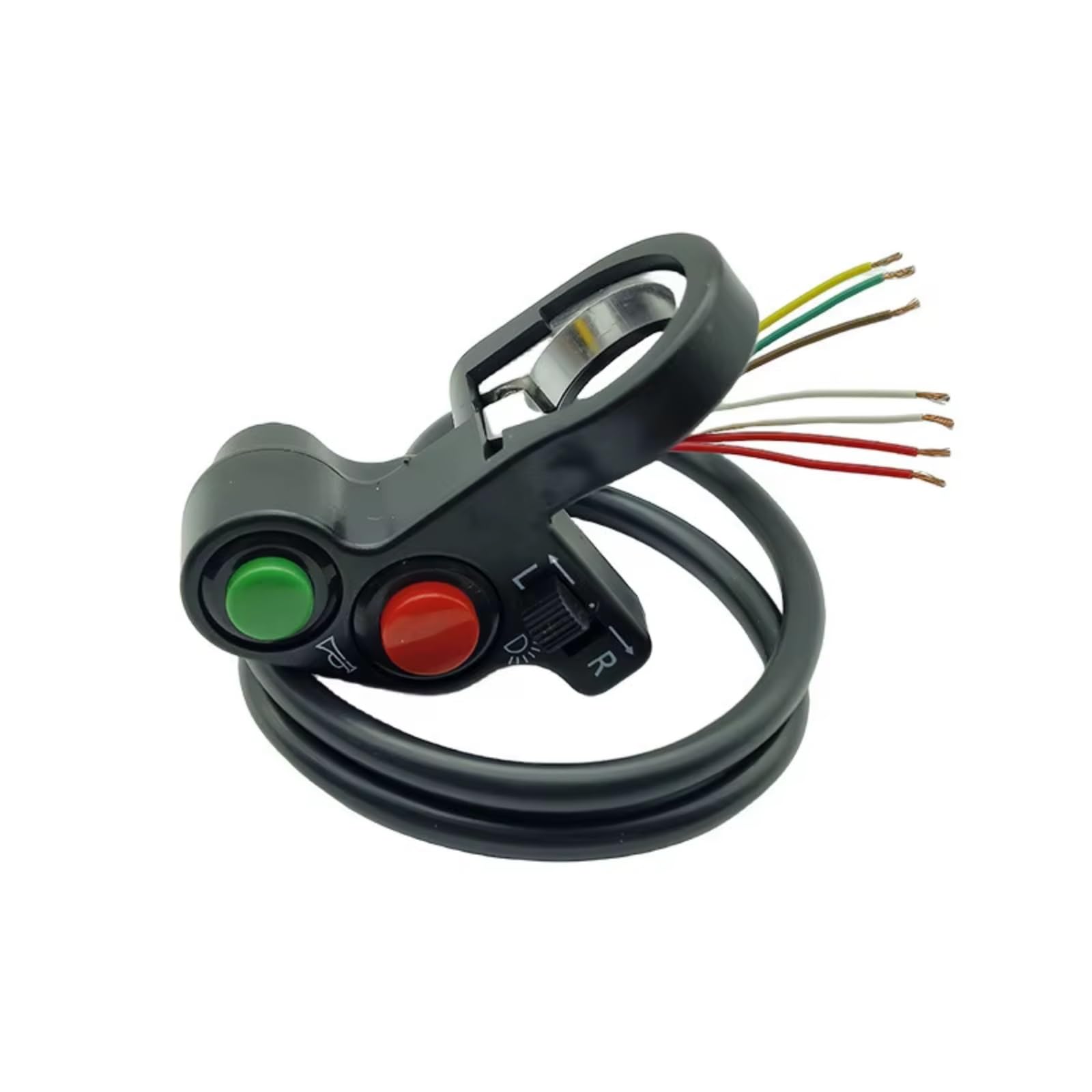 Interruttore Manubrio Da Moto Da 22 Mm 7/8 "per Parti Modificate Del Controller Delle Luci Degli Indicatori Di Direzione Del Clacson Universale Manubrio Kill Interruttore(2pcs)