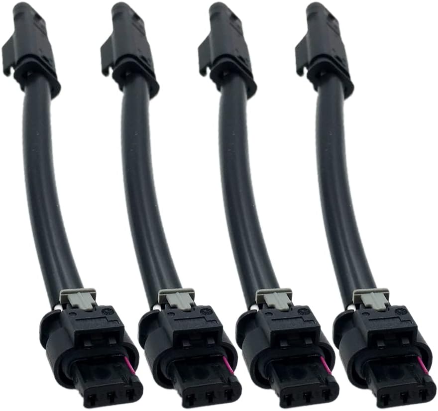 Conector de Extensão para Sensor de Posição do Comando de Válvulas Aokus 4pcs 3 Pinos Compatível com Mercedes Benz 4.7L 2011-2020 M278 A2761560790 A2769051000