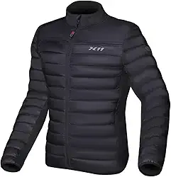 Jaqueta Puffer Casual Unissex X11 Motociclista Proteção Frio Bobojaco Preta