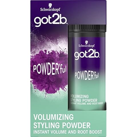 Schwarzkopf got2b Powder'ful Volume Unisex Root Hair Styling Powder, For Instant Volume and Root Boost, Vegan, 10g Cover