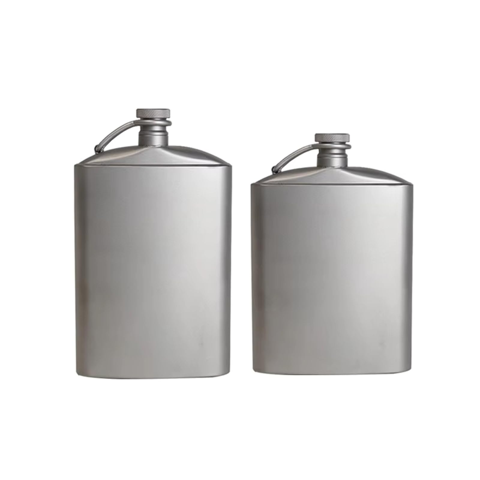 Flasque portable 260 ml/200 ml avec bouchons à vis pour le camping et les aventures en plein air