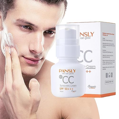 Crema CC per uomo - BB Cream da uomo da 40 ml - BB Cream SPF 50+++, CC Cream anti-arrossamento, Crema multiuso anti-lucidità per il controllo dell'olio per tutti i tipi di pelle Pekmar