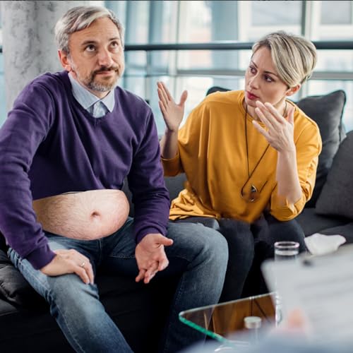 MUNSKT Lustige Geschenke für Männer – Neuheit Bauch Hüfttasche – Anti-Diebstahl unsichtbare Bier-Bauchtasche mit verstellbarem Gürtel, gelb