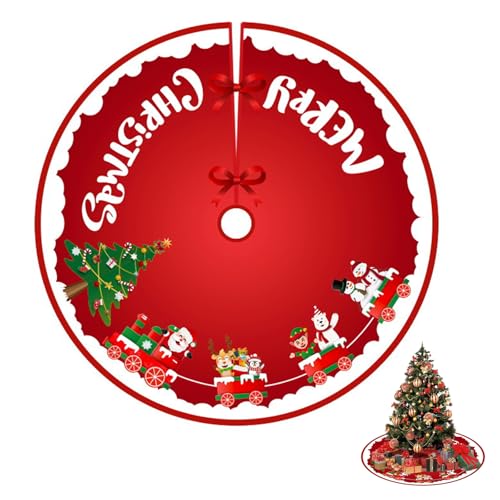 Weihnachtsbaum Decke 90cm Runde Christbaumdecke Tree Skirt Decorations Tannenbaum Teppich Baumdecke Weihnachtsbaum für Weihnachtsbaum Deko Increase The Festival Atmosphere Christbaumdecke (Schnee) Weihnachtsbaum Decke 90cm Runde Christbaumdecke Tree Skirt Decorations Tannenbaum Teppich Baumdecke Weihnachtsbaum für Weihnachtsbaum Deko Increase The Festival Atmosphere Christbaumdecke (Schnee)