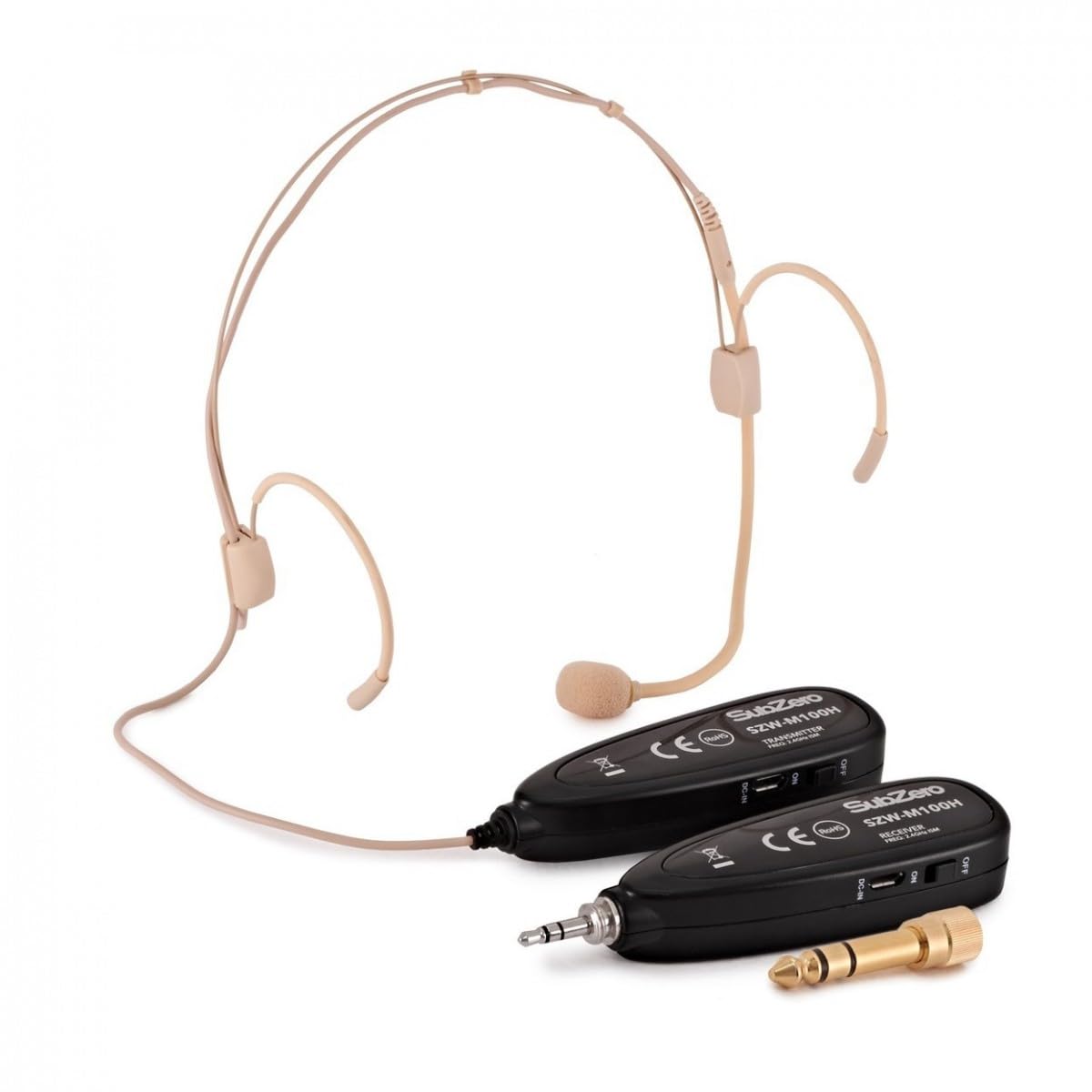 SubZero Mini Système de Sans Fil Numérique avec Micro Serre-Tête | Plug and Play pour Concerts et Joueurs Itinérants, Portée 15m, Autonomie 6 Heures