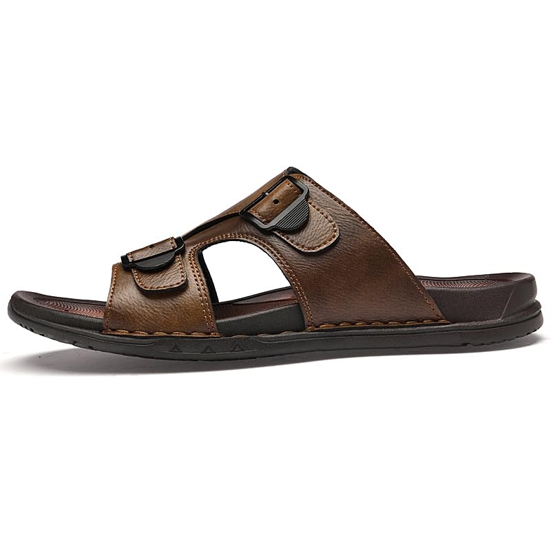 Mens Slide Sandals Casual Slip On Beach Sandals Durable Non-Slip Sole Adjustable Strap for Summer3