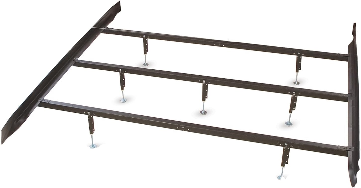 Glideaway Premium Heavy Duty Bed Frame 9Leg w/ Center Support for Box Spring and
