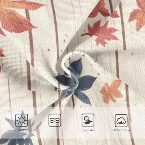 KLL Autumn Leaf on Old White Wooden Toddler Boys' Soft Athletic Underwear Cute Children Panties3