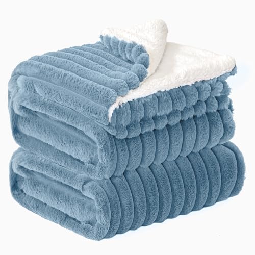 INFIIXSO Sherpa Fleece Queen Size Blanket - Super Soft &