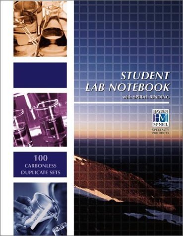 Student Lab Notebook: 100 Spiral Bound duplicate pages Spi edition by Hayden-McNeil Publishers (2000) Spiral-bound