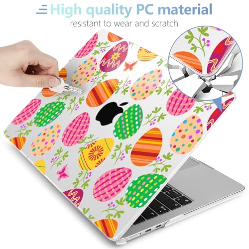 Image of MEEgoodo for M5 /M4 /M3 /M2 MacBook Air 15 inch Case 2026 2025 2024 2023, Case Fit Model (A3448 /A3241 /A3114 /A2941) for MacBook Air 15.3 inch, Color Egg