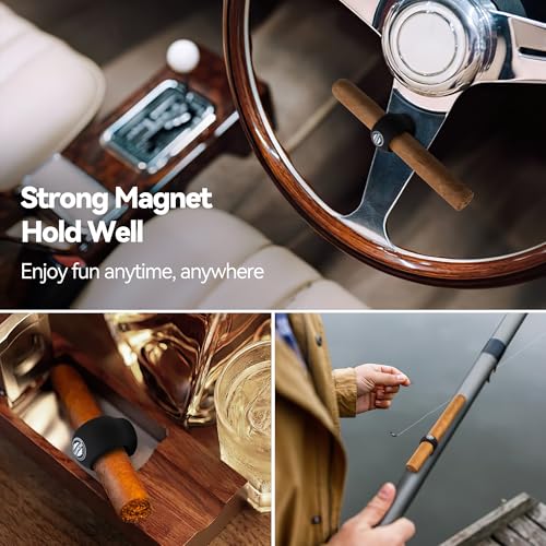 Cigar Holder - Cigar Holder for Golf Cart - Cigar Stand Made with Premium Silicone and Magnetic Design Simple and Stylish, Cigar Accessories Engineered for The Professional Golfer (Black) - Image 5