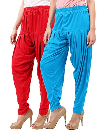 Image of Buy That Trendz Women's Viscose Dhoti Patiyala Salwar Harem Bottoms Pants