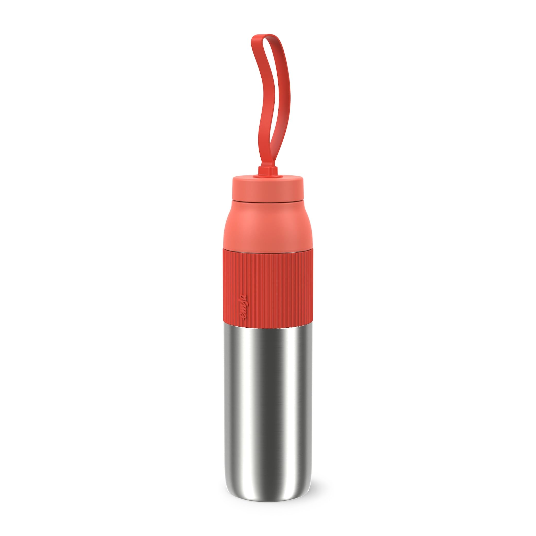 Hydration Bottle, EMSA beYou Twist Bottle, 100% Leak-Proof, Dishwasher Safe, 0,7L, for Travel, Outdoor, Office, Orange, N2193300