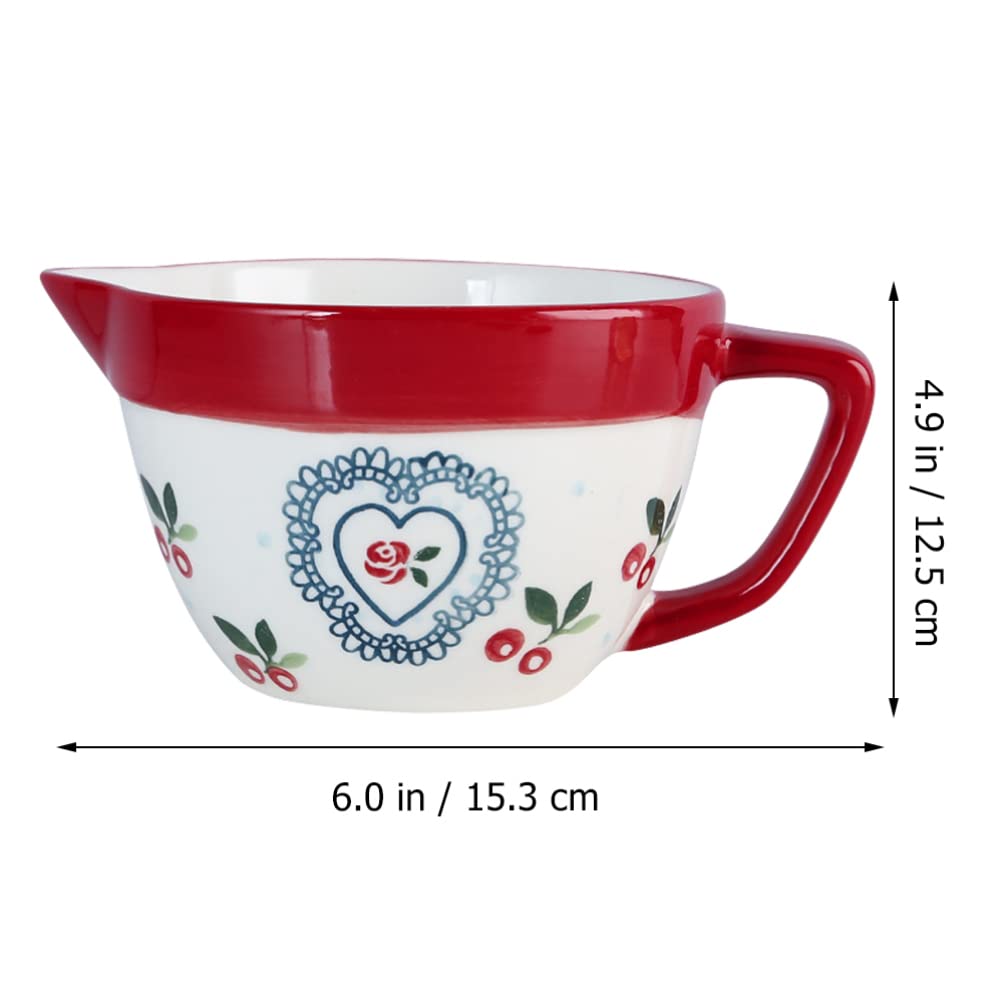 Miska Do Kawy, Ceramiczna Miska Do Mieszania Z Uchwytem Do Nalewania, Dzbanek Do Śmietanki, Dzbanek Do Sosu, Miska Do Zupy I Sałatki Do Kuchni, Syrop Kawowy