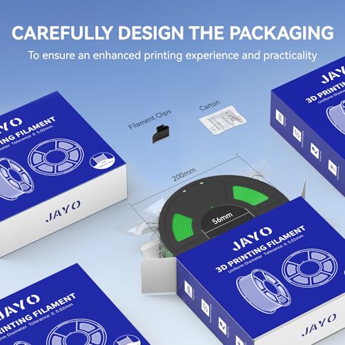 Image of JAYO Matte PLA 3D Printer Filament 1.75mm Brown, Matte Surface Conceals Layer Lines Filament, 1.1kg (2.42 lbs) Spool, Accuracy + /- 0.02 mm, Fit Most FDM Printers