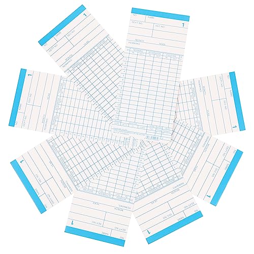 Cartes de pointage SECFOU avec feuilles hebdomadaires en papier recto-verso pour suivi des employés