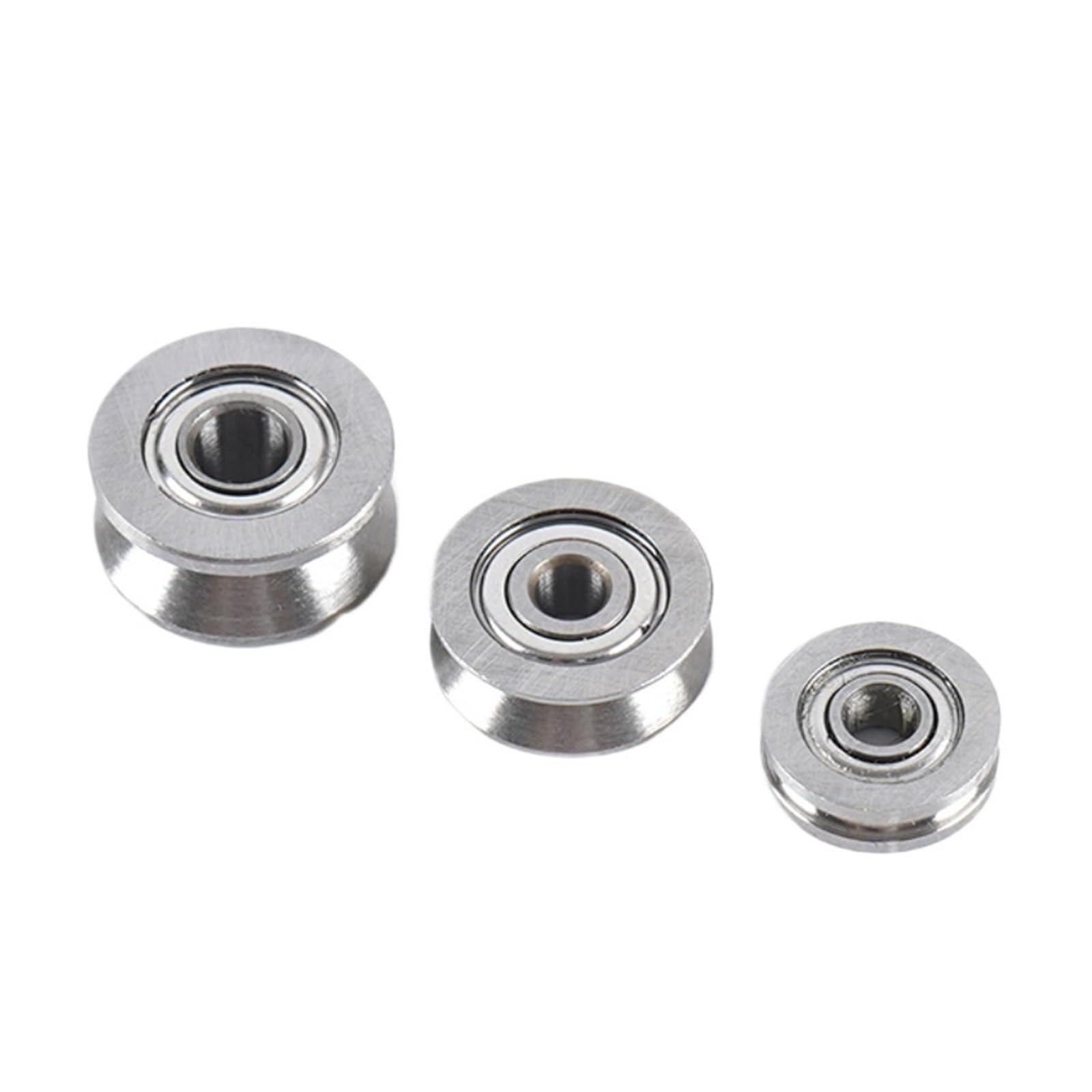 Cuscinetto Micro-scanalatura Da 10 Pezzi 683 684 685 686 687 688 689 Puleggia Raddrizzatrice Scanalatura UVH 3 * 7 * 3 (Color : 683 3x7x3, Size : 10PCS_U-GROOVED - Foto 5