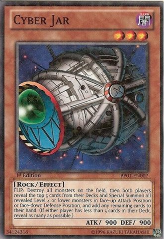 yugioh card cyber jar Amazon.com: YU-GI-OH! - Cyber Jar (BP01-EN002) - Battle Pack: Epic Dawn -  Unlimited Edition