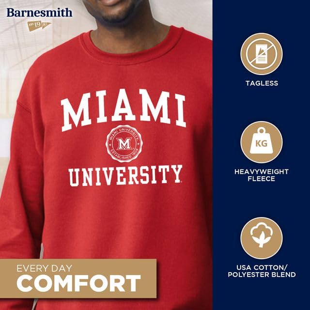 Image of Ivysport Crewneck Sweatshirt for College, Heritage Logo, Color, Adult Unisex