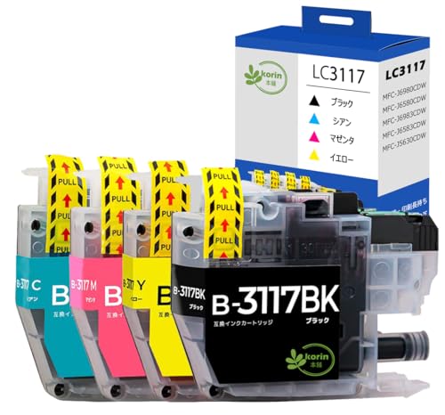 Amazon.co.jp: 【korin本舗】LC3117 互換インクカートリッジ ブラザー