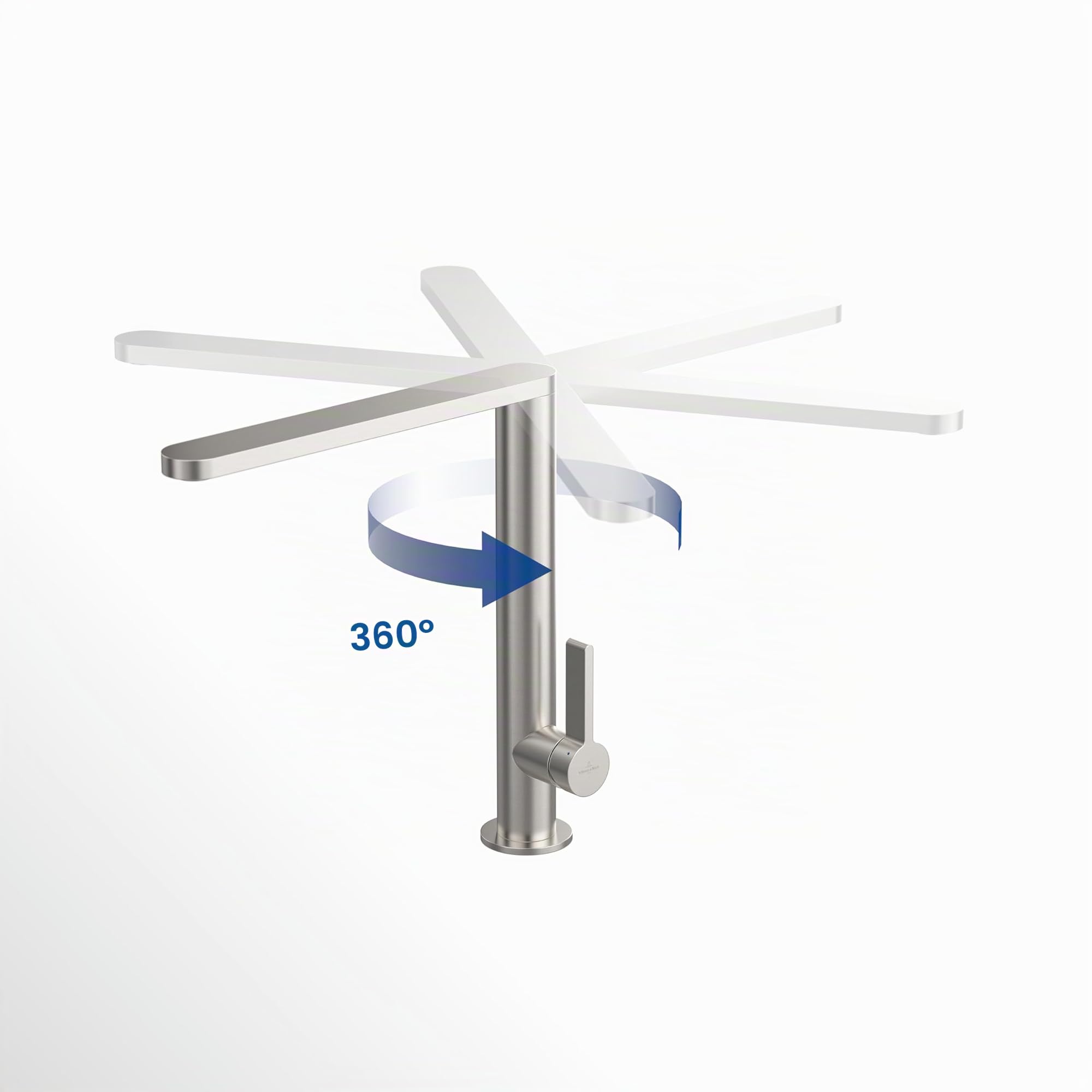 Villeroy & Boch Finera grifo de cocina, altura 251 mm – Acero Inoxidable