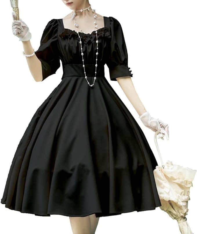 Lolita Petticoat 2 Hoops Underskirt Victorian Skirt for Short Ball Gown Elastic Half Slip Petticoat for Cosplay Party - Image 7