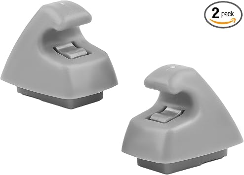 Wevdn 2 PCS Sun Visor Support Retainer Clip, 95994975 95994976 Sun Visor Hook Clip Bracket Replacement, Sunvisor Holder Hook for Cruze 2011-2016 Verano 2012-2017, Car Accessories Gray